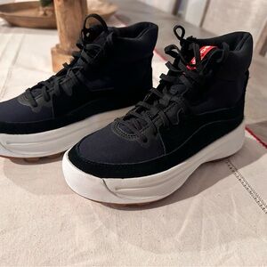 Sorel Black High-Top Sneakers with White Accents